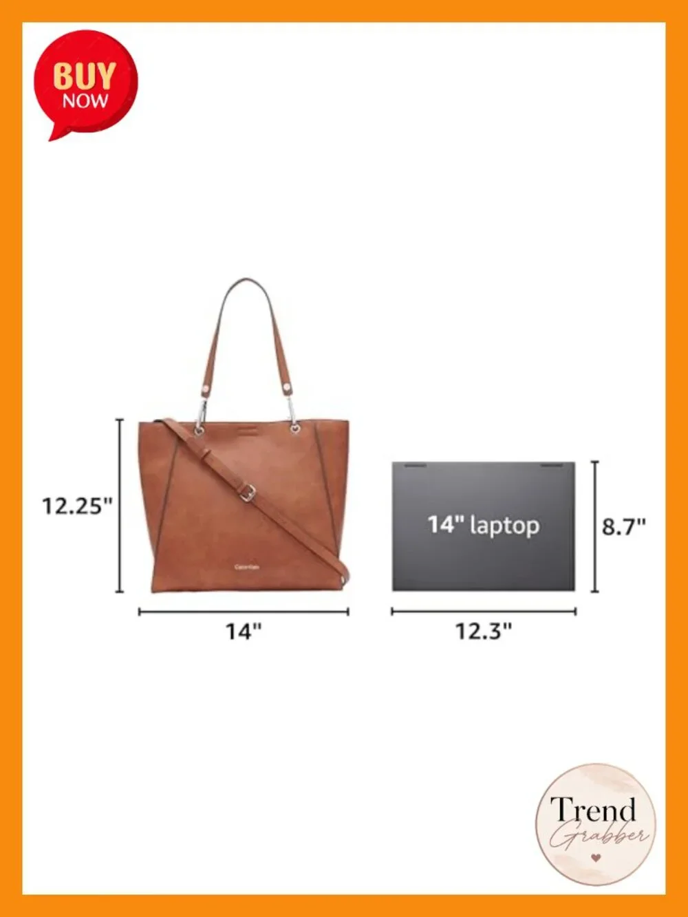 Vegan Leather Tote Bag with Pockets Removable Crossbody Strap